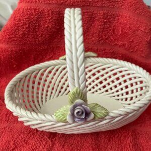 cute porcelain basket